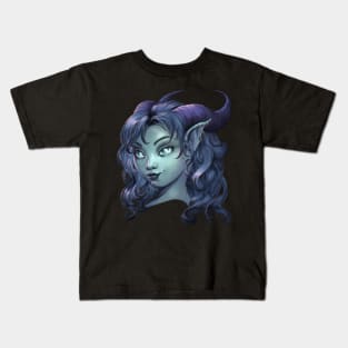 Tiefling girl Kids T-Shirt